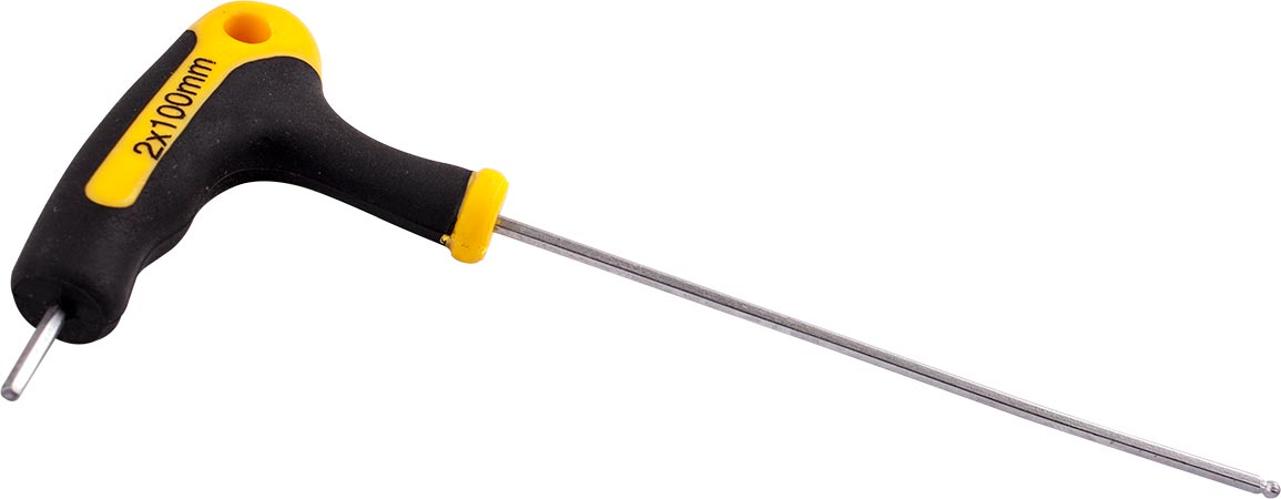 Tork Craft BALL POINT T HANDLE HEX ALLEN KEY 2.5MM X 100MM