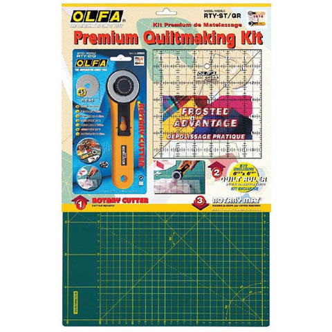 Special - Olfa Quilting Kit With Rotary Cutter, Rule and Mat