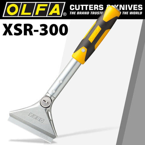 Special - Olfa HEAVY DUTY SCRAPER 300MM WITH 0.8MM BLADE AND SAFETY BLADE COVER