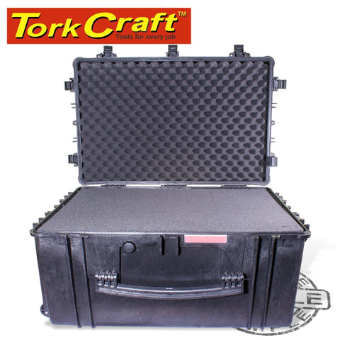 Tork Craft Hard Case 670X515X375Mm Od With Foam Black Water & Dust Proof(584433) freeshipping - Africa Tool Distributors