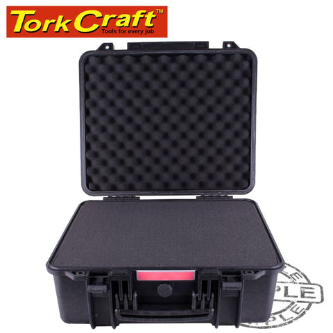 Tork Craft Hard Case 462X435X225Mm Od With Foam Black Water & Dust Proof