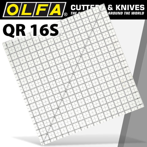 Olfa QUILT RULER 16' X 16' SQUARE WITH GRID