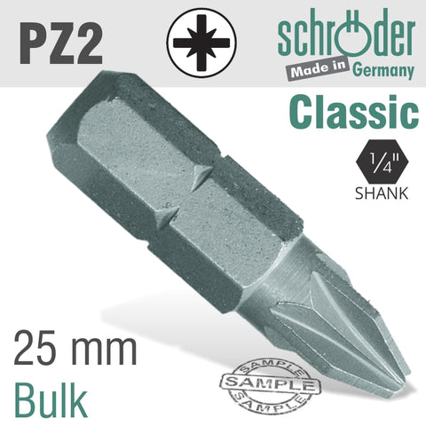 Schroder Pozi No.2X25Mm Classic Ins.Bit freeshipping - Africa Tool Distributors