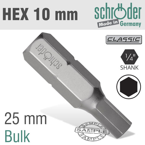 Hex/Allen 10Mm X 30Mm Ins.Bit Bulk freeshipping - Africa Tool Distributors