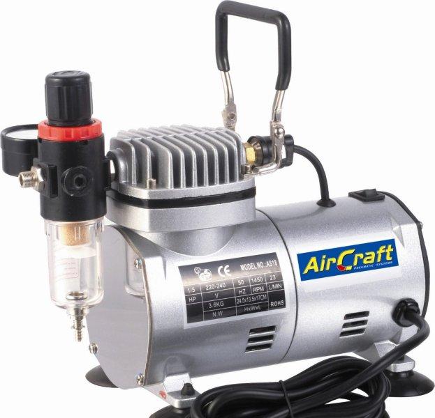 Aircraft Compressor For Airbrushing 1 Cylinder With Regulator & Filter (As18-2) SG COMP04