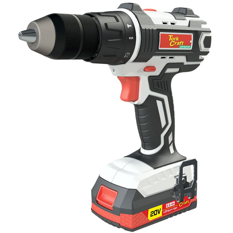 Tork Craft Imp. Drill Driver Id13 20V 13Mm 0-1800Rpm 50Nm 2 X 2.0 Ah Bat Std Char