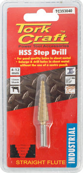 Tork Craft STEP DRILL HSS 4-12MMX1MM