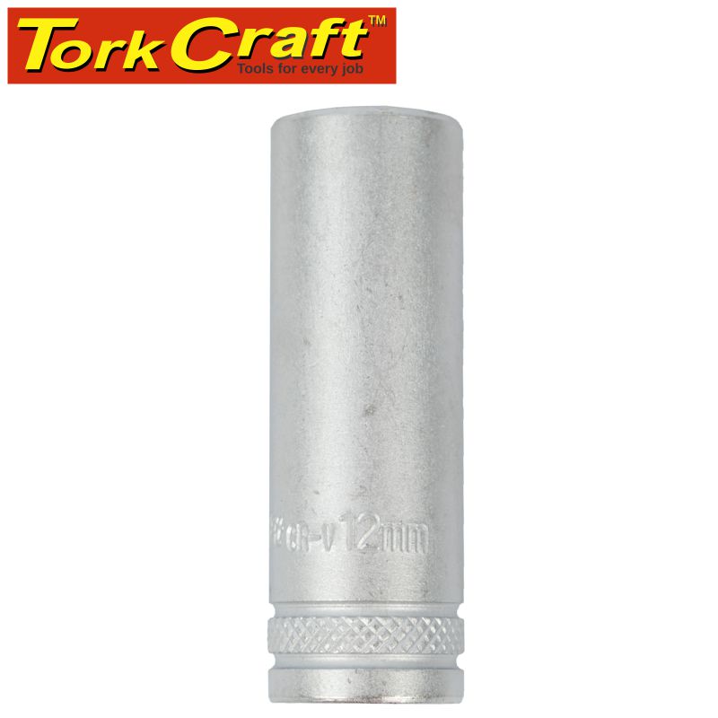 Socket 12Mm 1/4' Dr Deep Socket Crv 12 Point