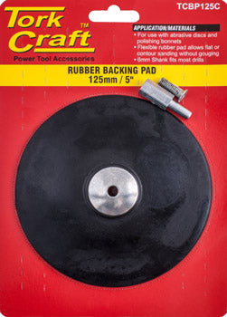 Tork Craft BACKING PAD RUBBER 125MM W/ARBOR