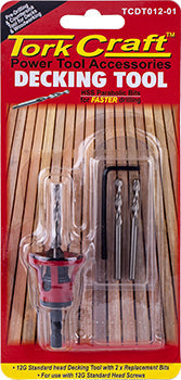 Tork Craft Decking Tool 12G Std Head Pre-Drill & Countersink freeshipping - Africa Tool Distributors