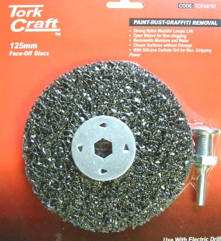 Face Off Disc And Arbor 125Mm Carded For Drill freeshipping - Africa Tool Distributors