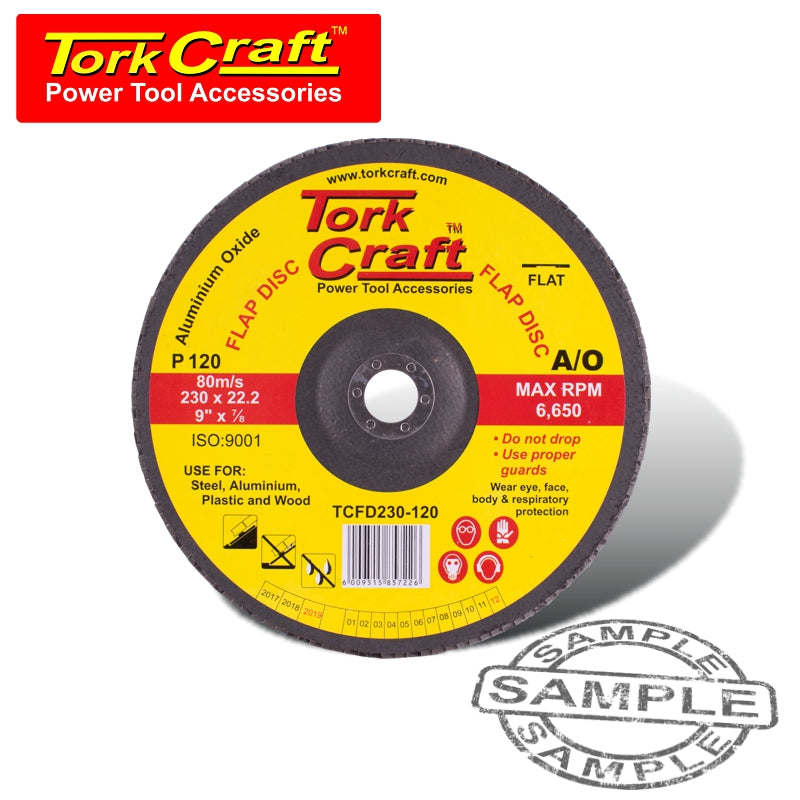Flap Sanding Disc 230Mm 120Grit Northern Bolt & Tool