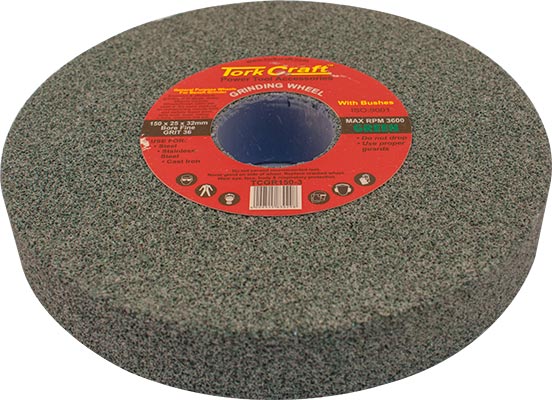 Grinding Wheel 150X25X32Mm Bore Coarse 36Gr W/Bushes For B/G Green freeshipping - Africa Tool Distributors