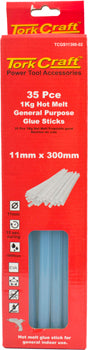 glue stick 11 x 300mm 35pc 1kg hot melt gen. purpose eva 18000cps