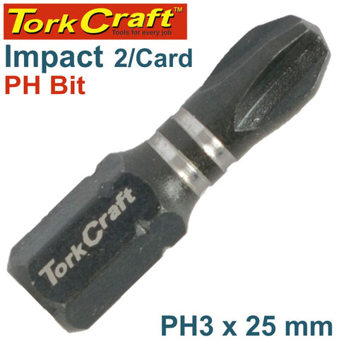 Impact Phil.3 X 25Mm Ins.Bit 2/Card freeshipping - Africa Tool Distributors