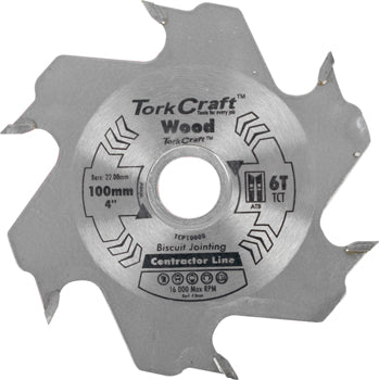 Tork Craft Blade Biscuit Joiner 100 X 6T 22.22Mm Tct freeshipping - Africa Tool Distributors