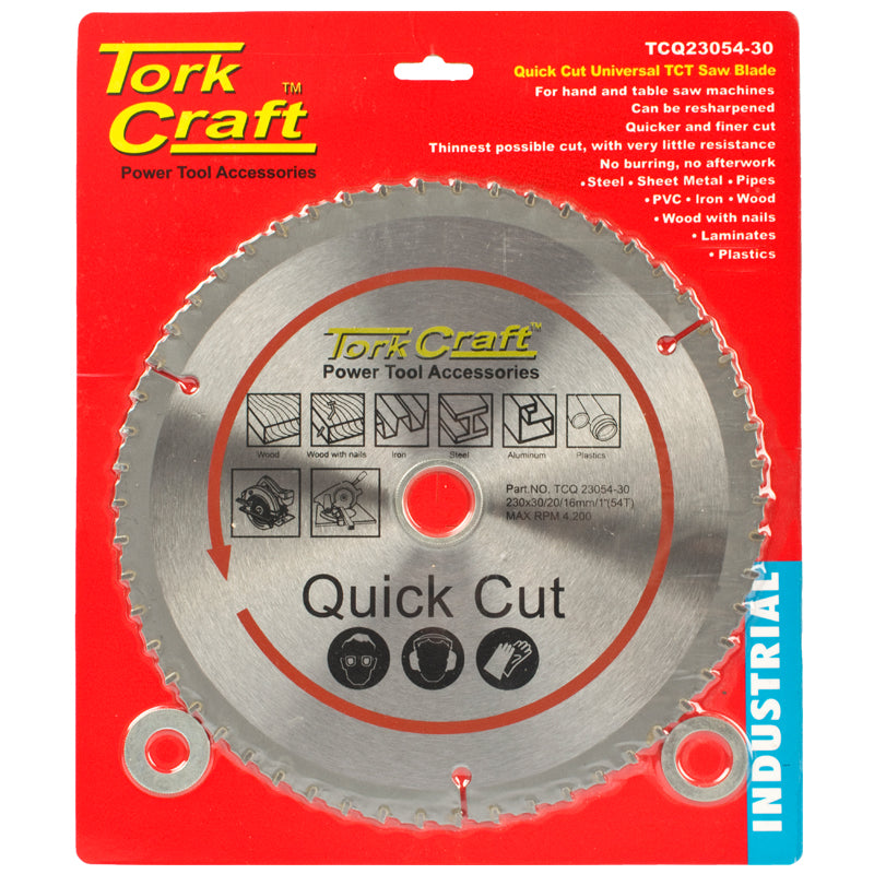 Universal Quick Cut Tct Blade 230X54T 30-20 freeshipping - Africa Tool Distributors