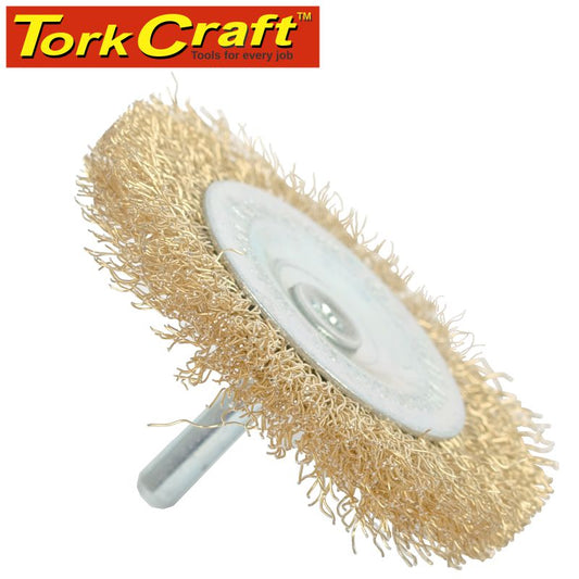 Wire Wheel Brush 63Mm X 6Mm Shaft Blister freeshipping - Africa Tool Distributors