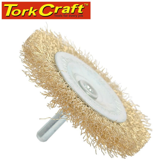 Wire Wheel Brush 75Mm X 6Mm Shaft Blister freeshipping - Africa Tool Distributors