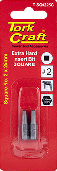 Square Recess Ins. Bit No.2X25Mm 2/Card freeshipping - Africa Tool Distributors