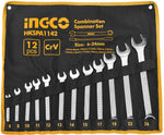 INGCO - Combination Spanner Set - 12 Pieces (6 - 24mm)
