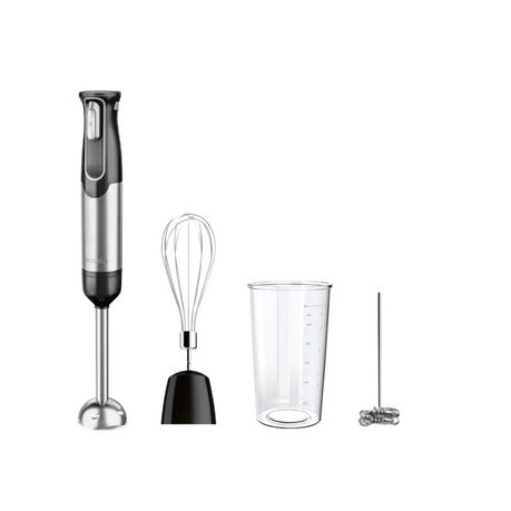 Decakila Cordless Hand Blender 100W Black with 4 Pcs Accessory Set