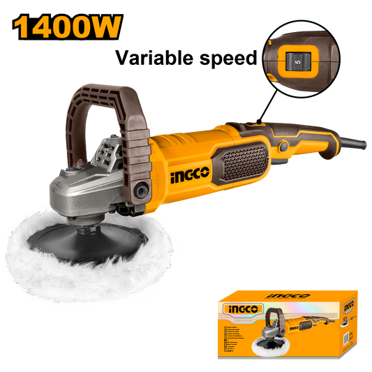 Ingco Angle Polisher 180mm 1400W (Corded)
