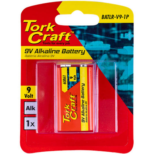 Tork Craft Battery 9V Alkaline X1 Per Card (Moq 30)