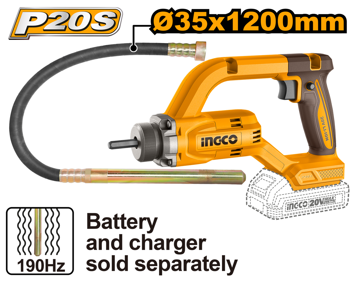 Ingco Cordless Concrete Vibrator