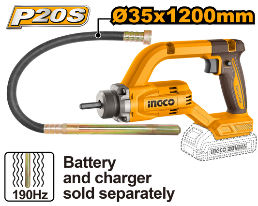 Ingco Cordless Concrete Vibrator