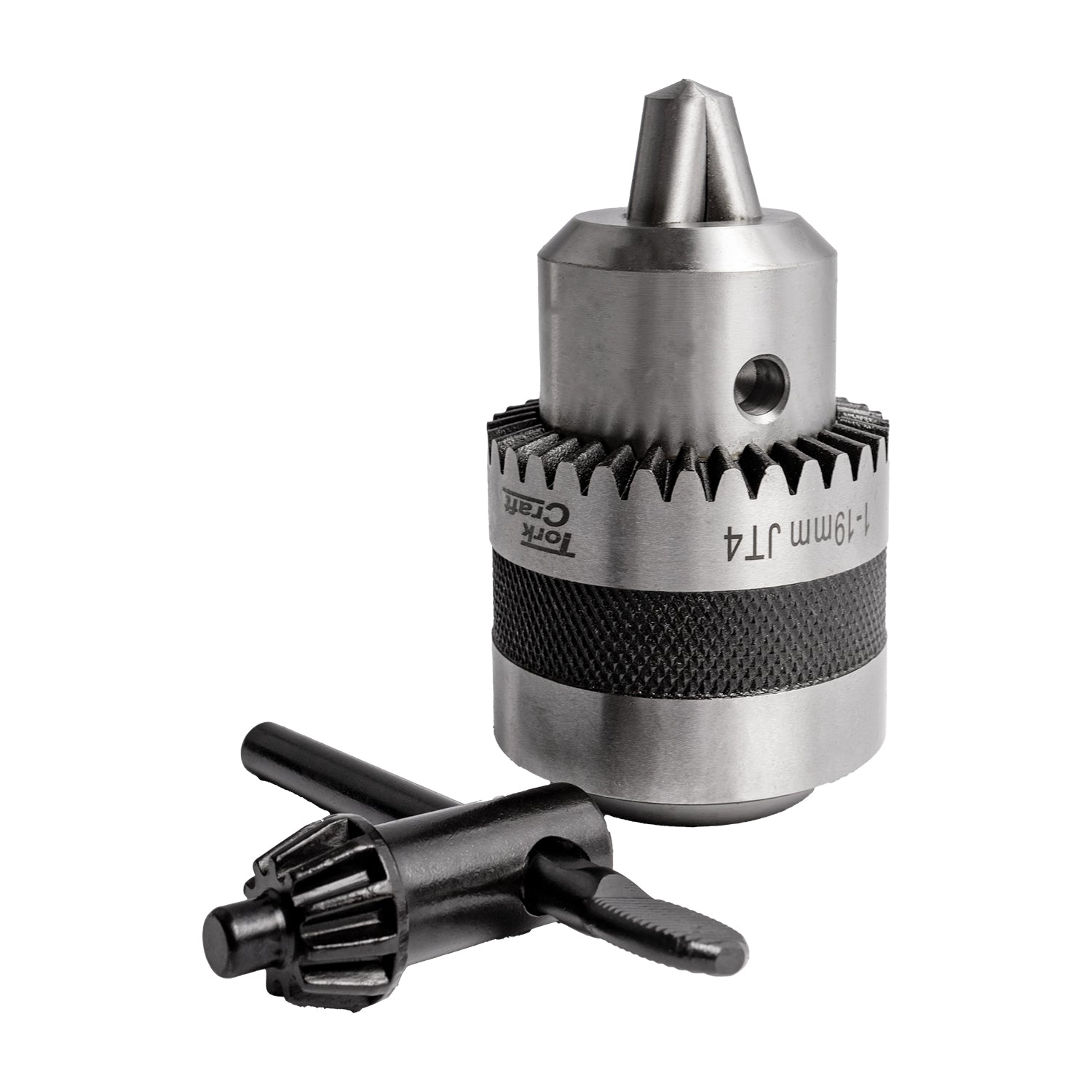Tork Craft Chuck & Key 1.0 - 19.0 Jt4 Taper Mount.