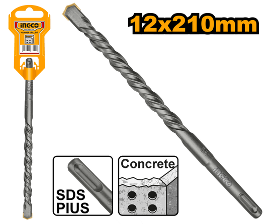 Ingco Drill Bit Sds+ Hammer 12X210Mm