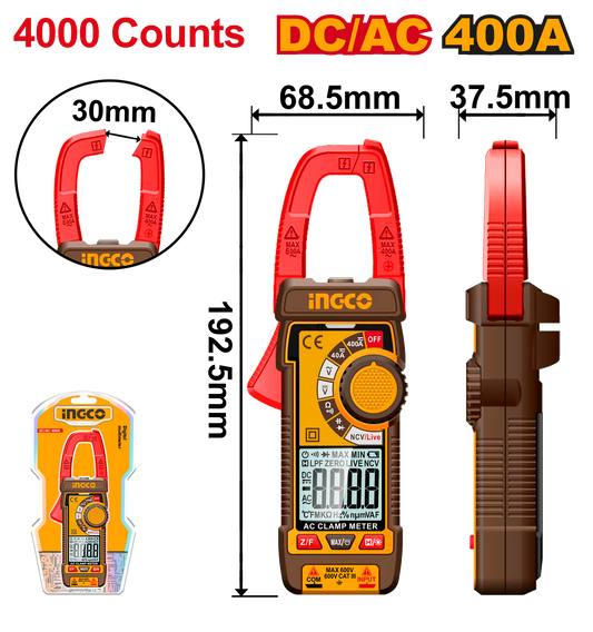 Ingco DC/AC Clamp Meter