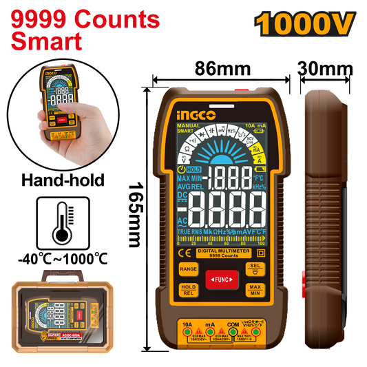 Ingco Multimeter Auto Range True RMS