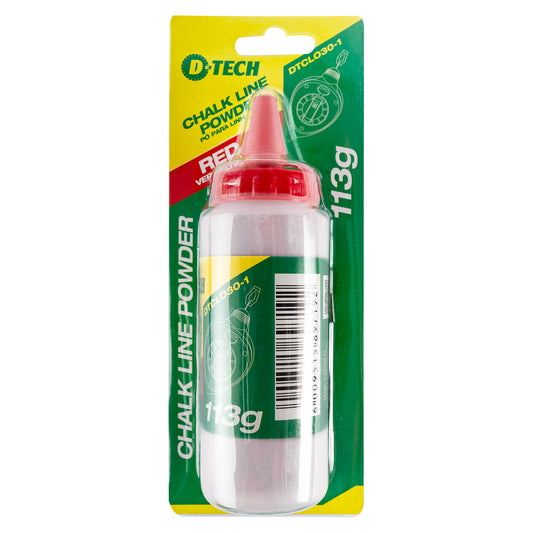D-Tech Chalk Refill 113G Red For Chalk Line Reel