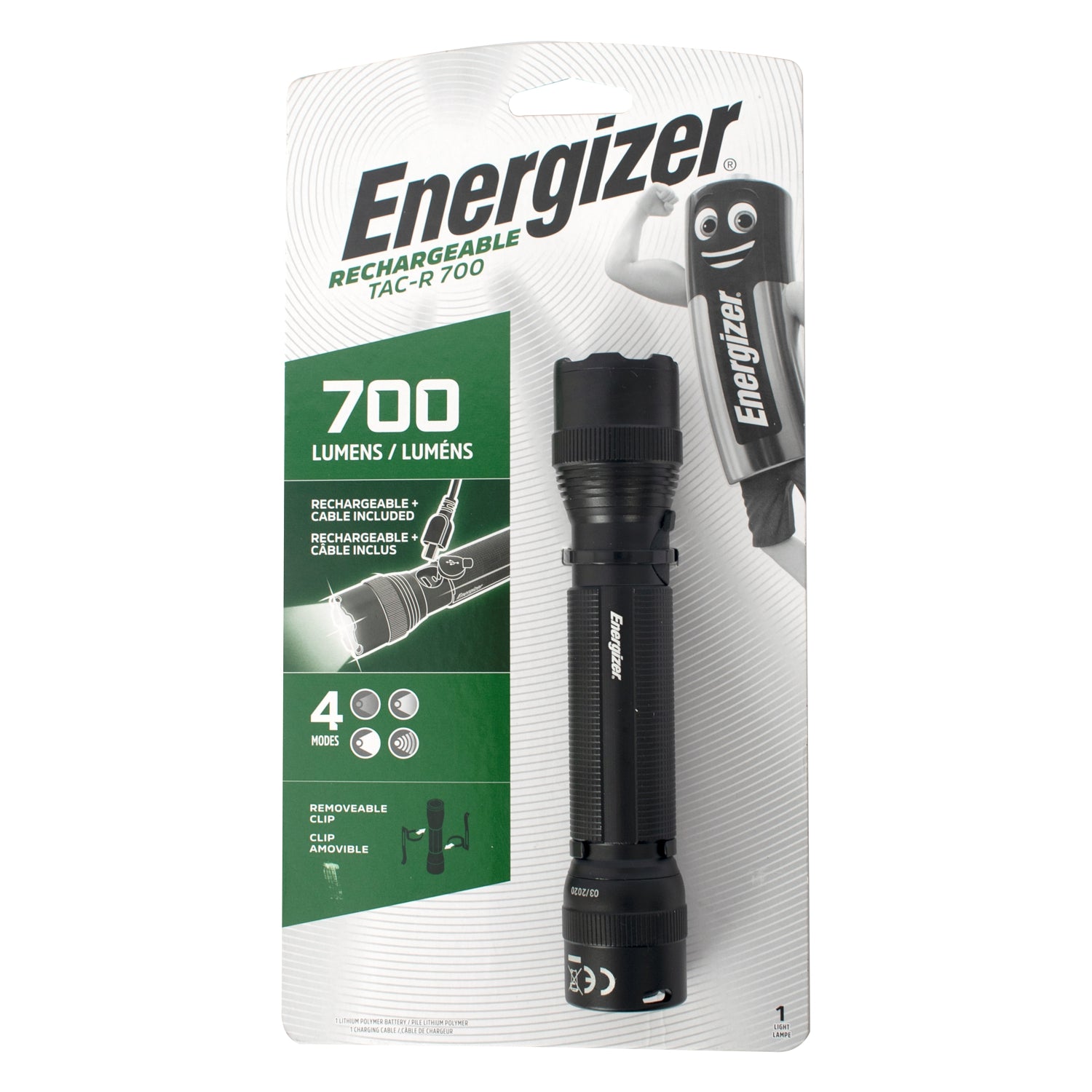 Energizer Energizer Tacticle Recharge Torch 700 Lumens