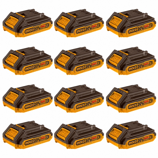 Special - Ingco 2Ah Spare Battery 20V P20S For All Ingco Cordless Tools Carton (Qty 12)