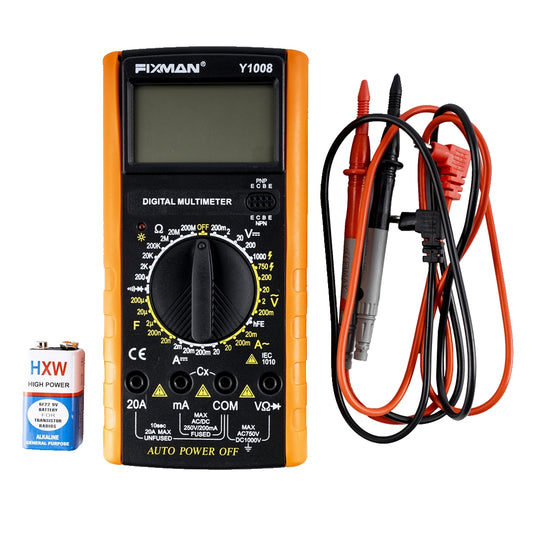 Fixman Fixman Multimeter Dc/Ac 200Mv,2V,20V,200V,1000V 9V Bat