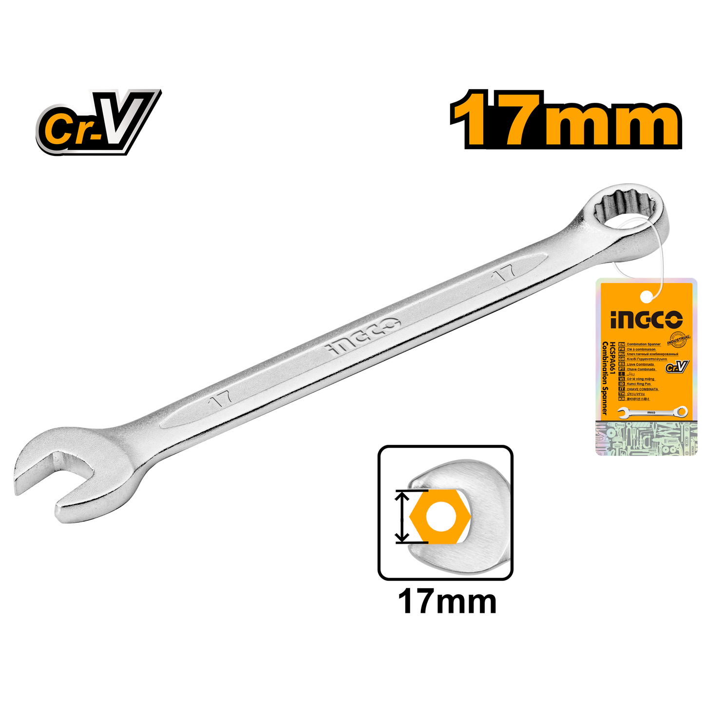 Ingco Spanner Combination 17Mm