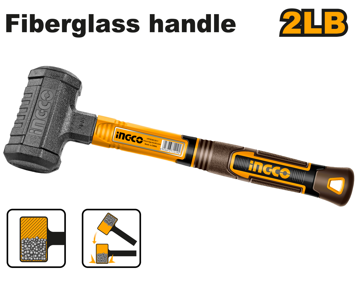 Ingco Mallet Black Dead Blow 900G F/G