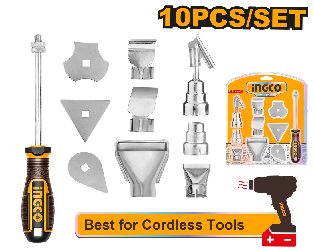 Ingco Heat Gun Acc 10Pcs – Northern Bolt & Tool