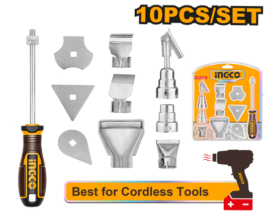 Ingco Heat Gun Acc 10Pcs HGA0131