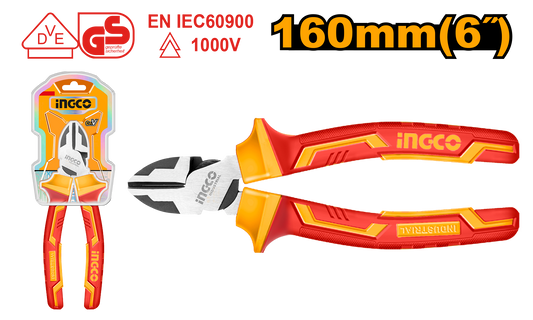 Ingco Plier Vde 1000V 160Mm Diagonal
