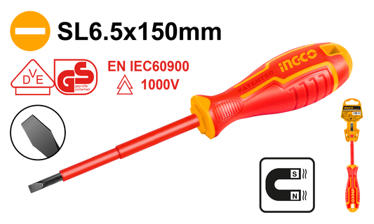 Ingco S/Driver 6.5X150Mm Ins. Cr-V