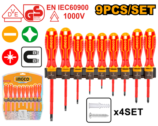 Ingco S/Driver Set Vde 9Pc