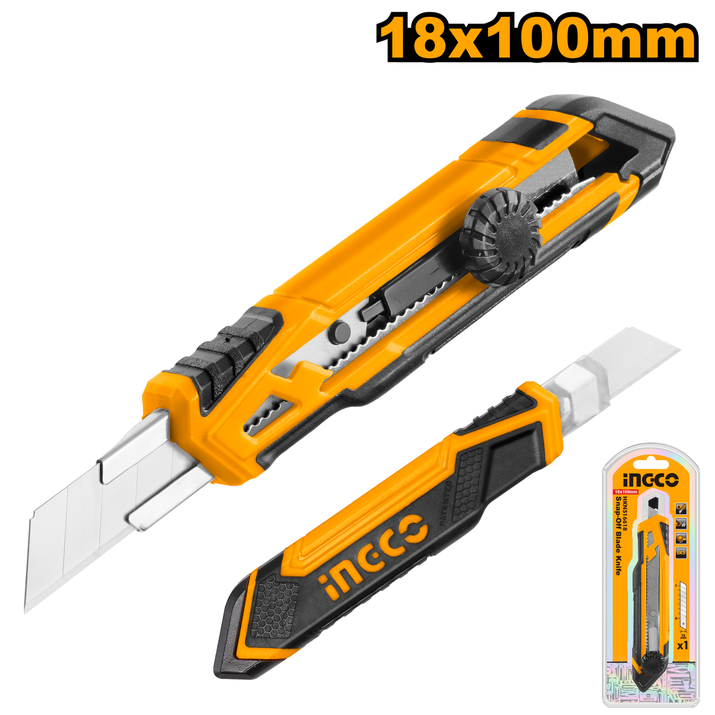 Ingco Knife 158Mm S/Off 18Mm Rnd
