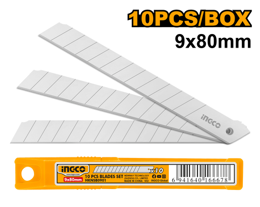 Ingco Blade S/Off 9X80Mm 10Pc