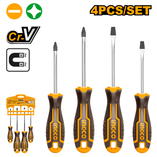Ingco S/Driver Set Card Crmo 4Pc