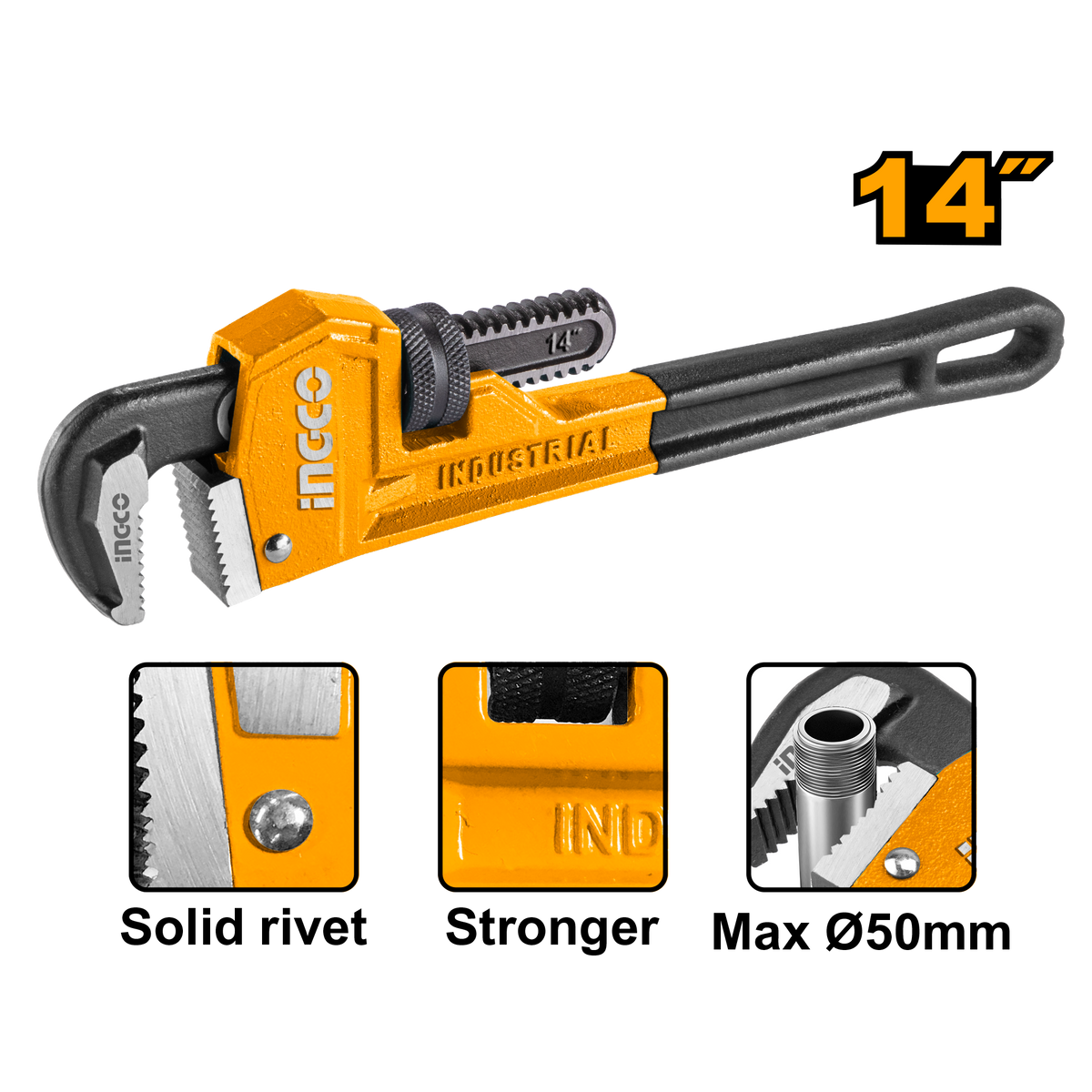 Ingco Pipe Wrench 350mm