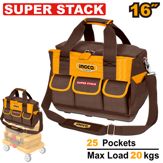 Ingco Tool Bag 16" 25 Pocket